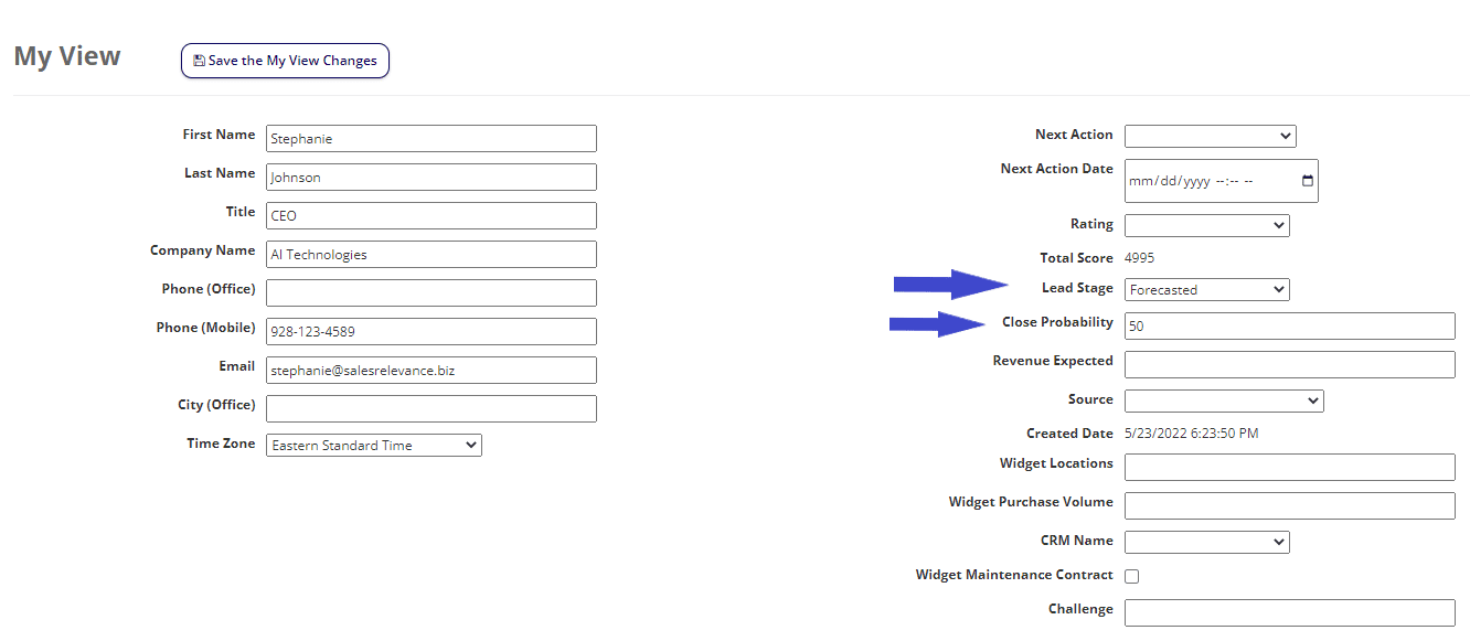 Words2Action - Talk to CRM3